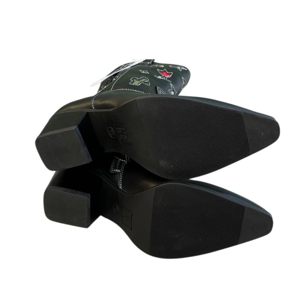 Western Boots Black Novelty Southwestern Cowgirl Desert Vibes Country Size 9 - Picture 5 of 10